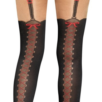 Tights with Suspender Straps