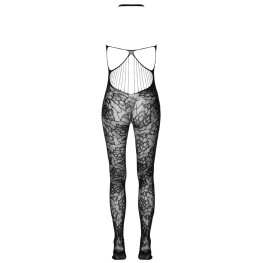 Catsuit með þykku blómamynstri