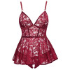 Rauður blúndukjóll