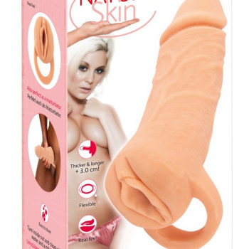 2in1 Extension + Masturbator 18.5cm