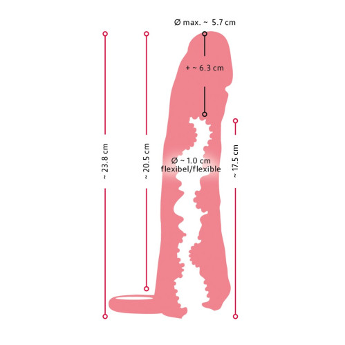2in1 Extension + Masturbator 23.8cm