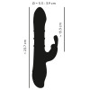 Rabbit Vibrator with 3 Moving Rings