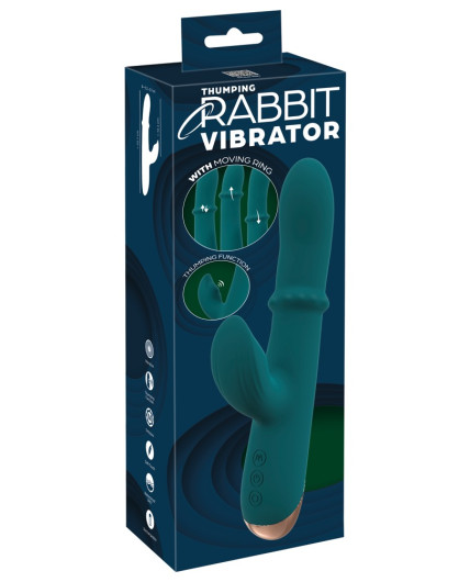 Thumping Rabbit Vibrator with Moving Ring