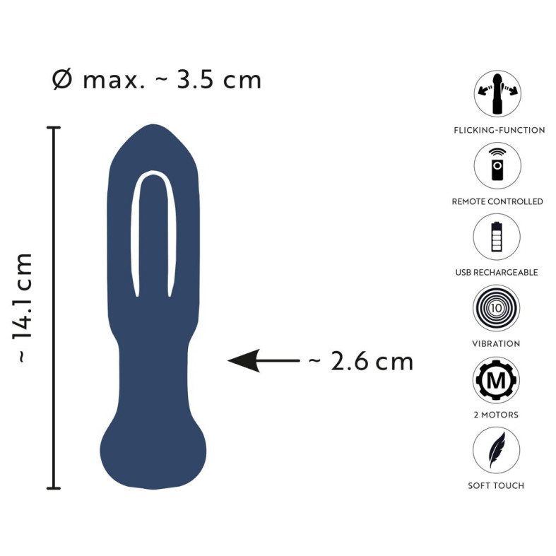RC Flicking Tongue Butt Plug