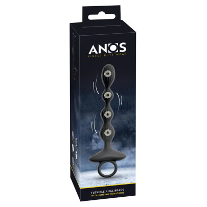 Flexible Anal Beads with Jumping Vibrations