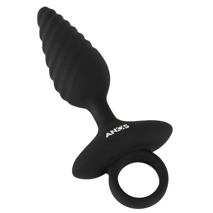 Flexible Butt Plug Twisted Design with Vibrations
