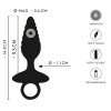 Flexible Butt Plug Twisted Design with Vibrations