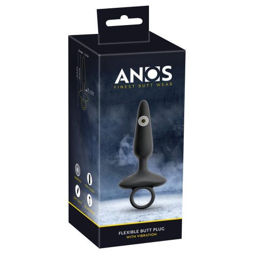 Flexible Butt Plug with Vibrations