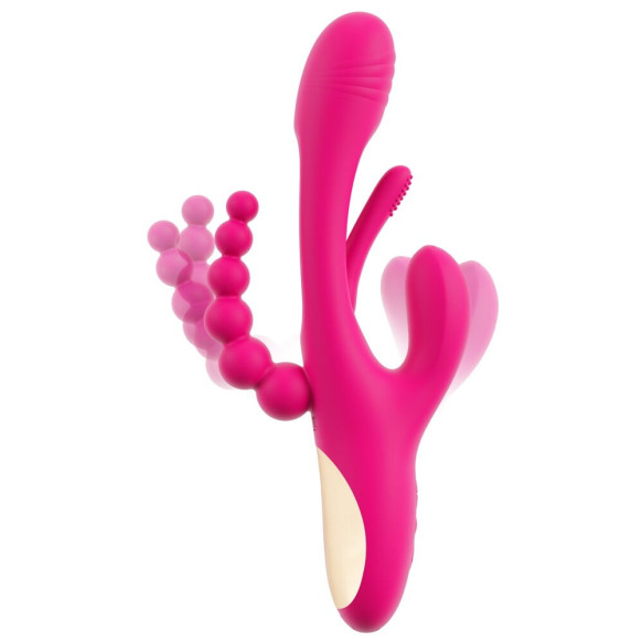 Triple Vibe With Flicking Tongue