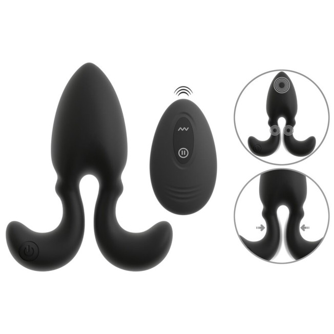 RC Vibrating Butt Plug with Flexible Arms