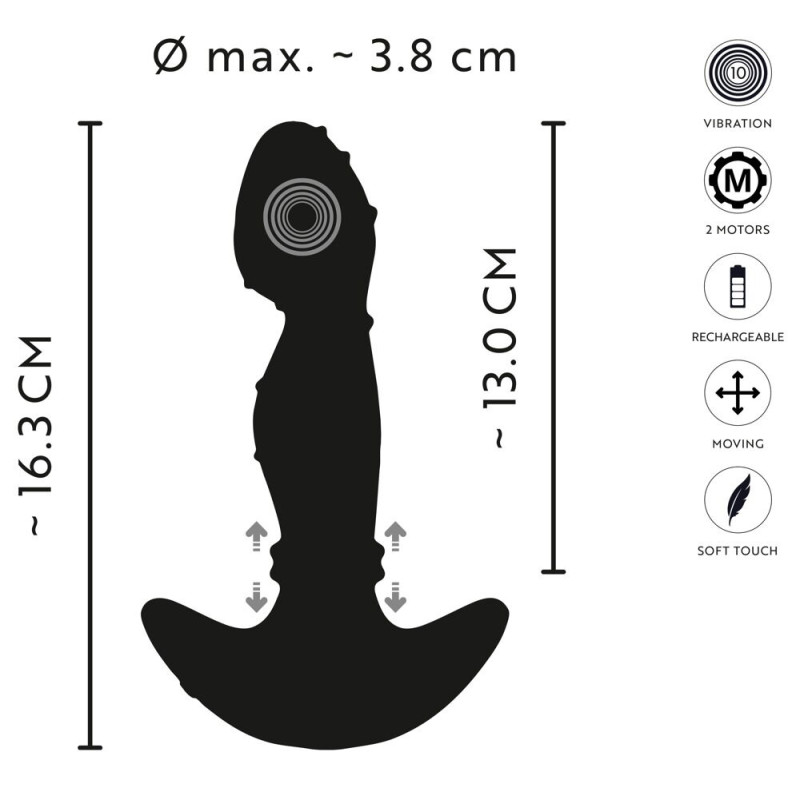 Vibrating Prostate Plug with Moving Rings