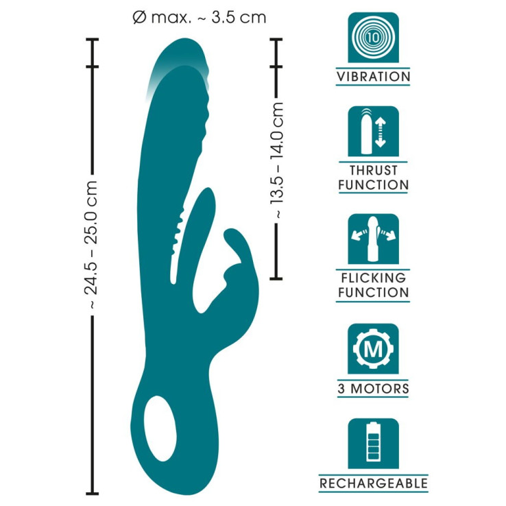 Rabbit Vibrator with Thrust Function and G-Spot Stimulation