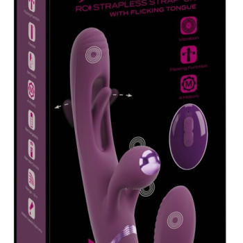 RC Strapless Strap-On With Flicking Tongue