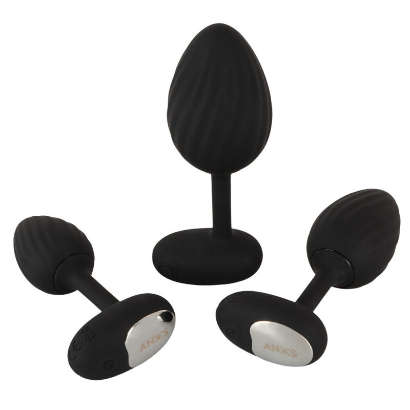 RC Butt Plug Set with Vibration