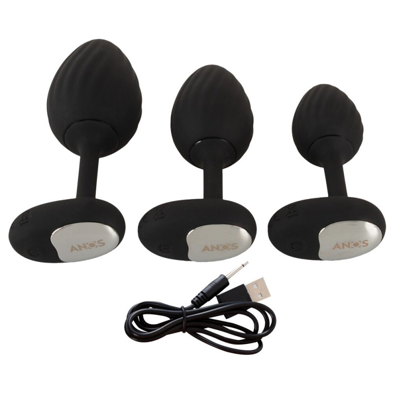 RC Butt Plug Set with Vibration