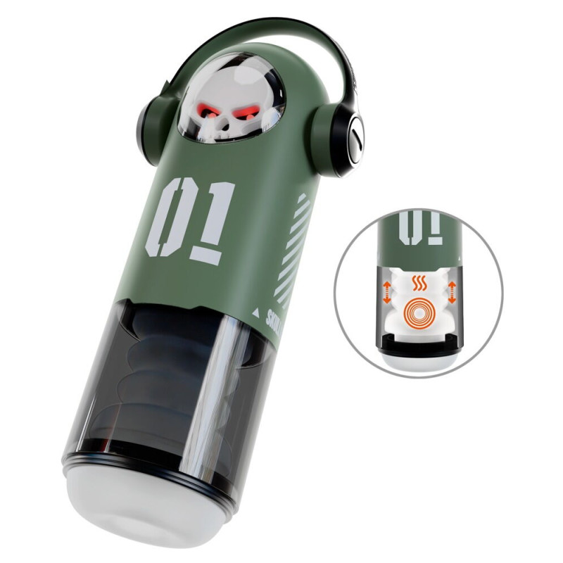 SKULL Masturbator with 3 Functions