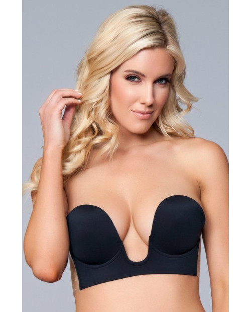 Black Deep V Bra