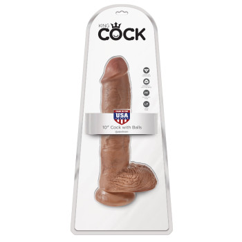 King Cock 10" Cock with Balls