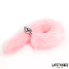 Anal Plug with Fox Tail Pink 40 cm