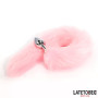  Anal Plug with Fox Tail Pink 40 cm