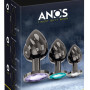 ANOS Metal Butt Plug Set Diamo