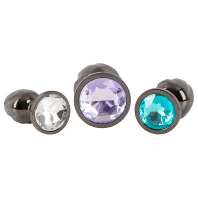 ANOS Metal Butt Plug Set Diamo