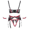 Shelf Bra Set black/red