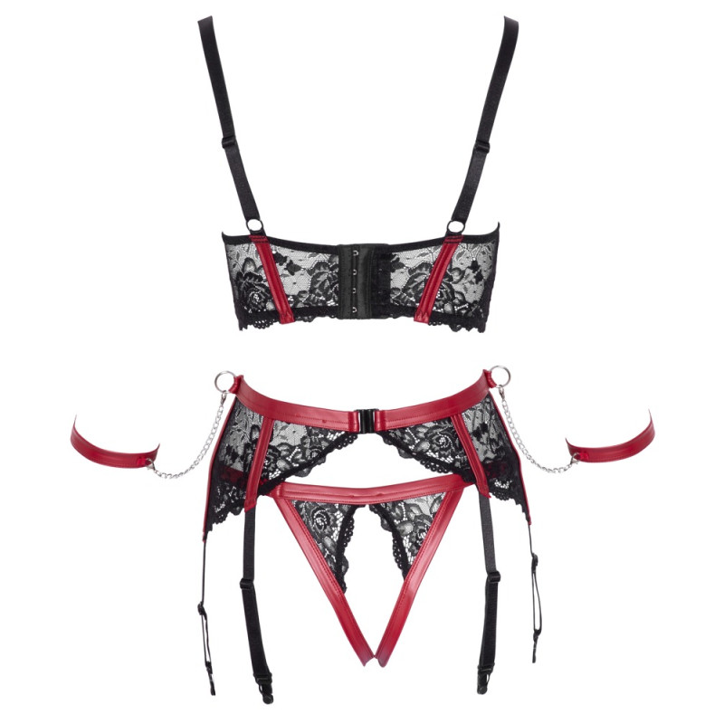 Shelf Bra Set black/red
