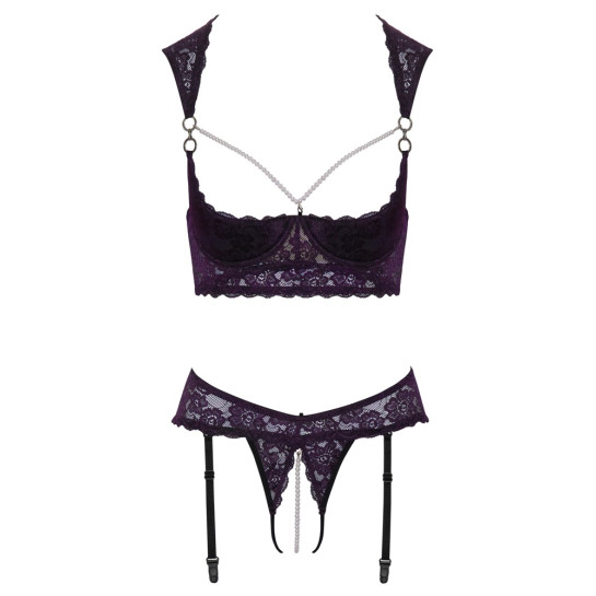 Shelf Bra Set Purple