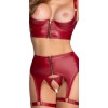 Shelf Bra Set red