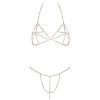 Bra Set Chain Gold