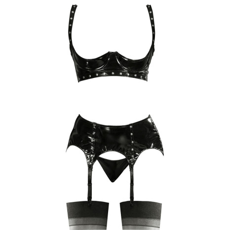 Vinyl Shelf Bra Set