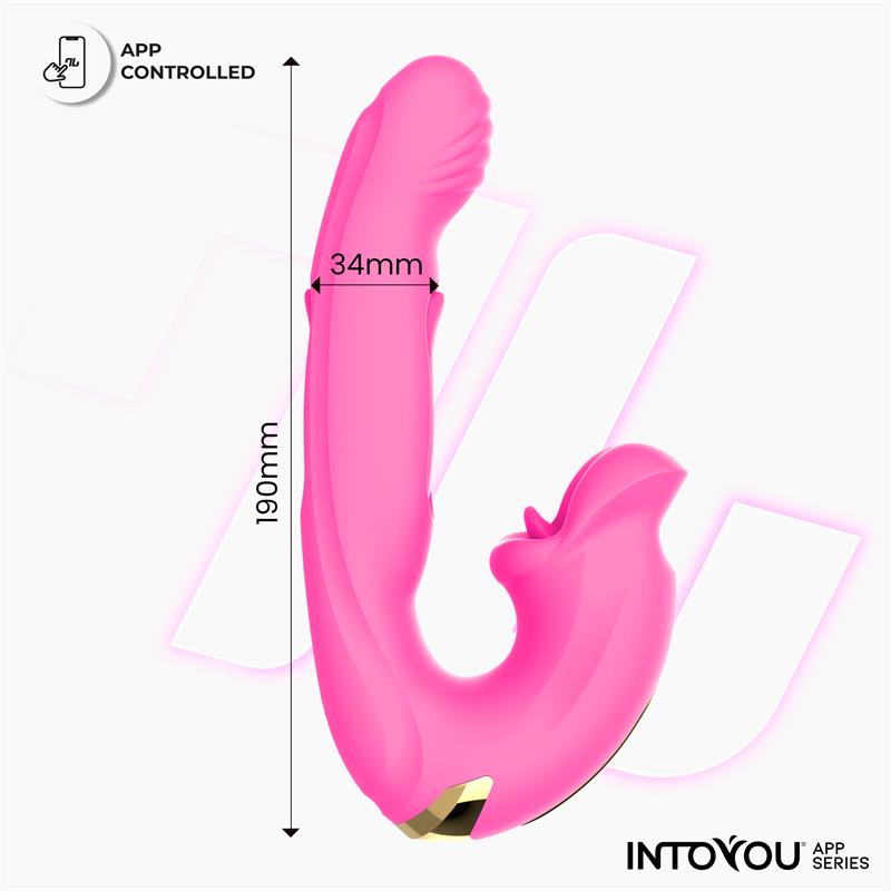  Bimby Biting and Double Tongue Tapping Vibrator with App