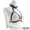  Bondage Harness with Open Cups and Chains
