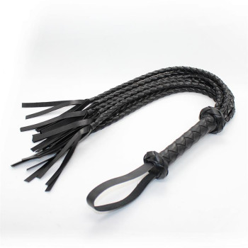  Braided Flogger 75 cm Black