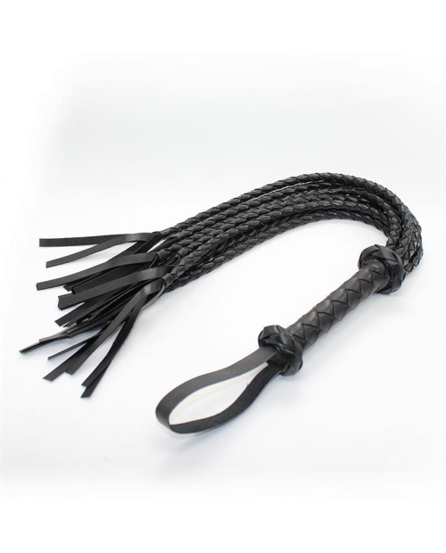  Braided Flogger 75 cm Black