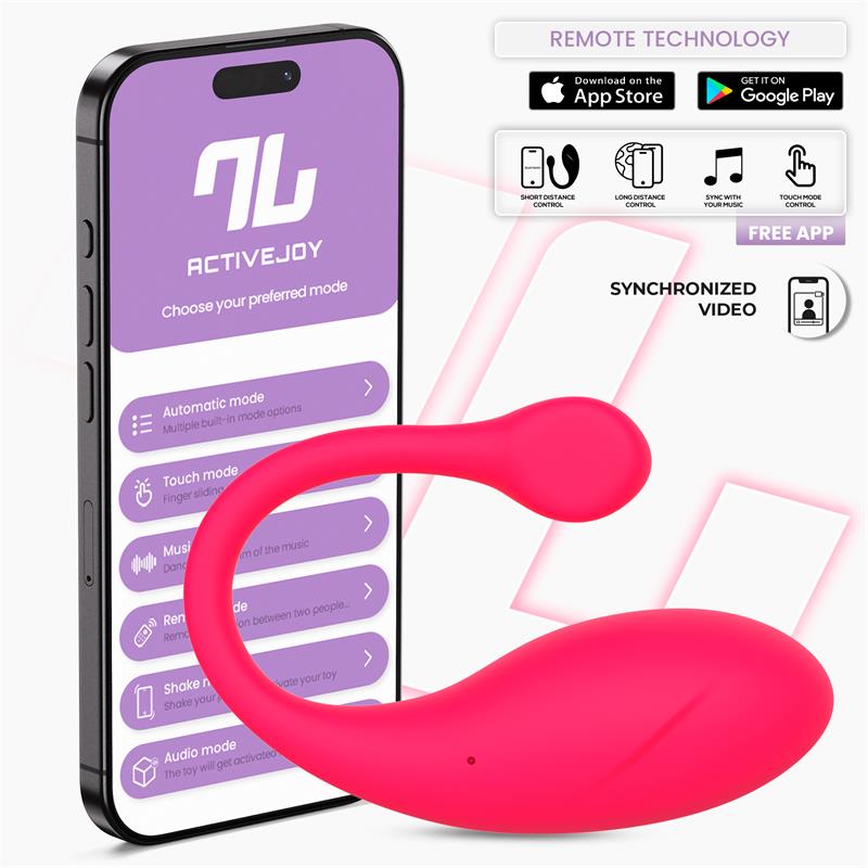  Bulby Vibrating Egg with App Dark Pink