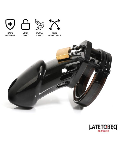  Chastity Penis Cage Long Black
