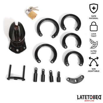  Chastity Penis Cage Short Black