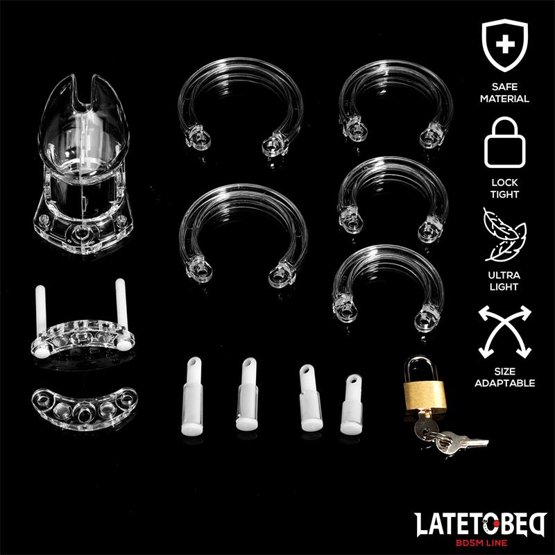 Chastity Penis Cage Short Clear