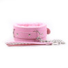  Collar with Leash Pastel Pink