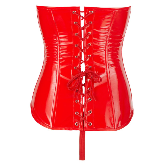 Vinyl Corset red