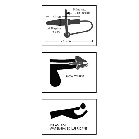 Penis Plug+Silicone Glans Ring