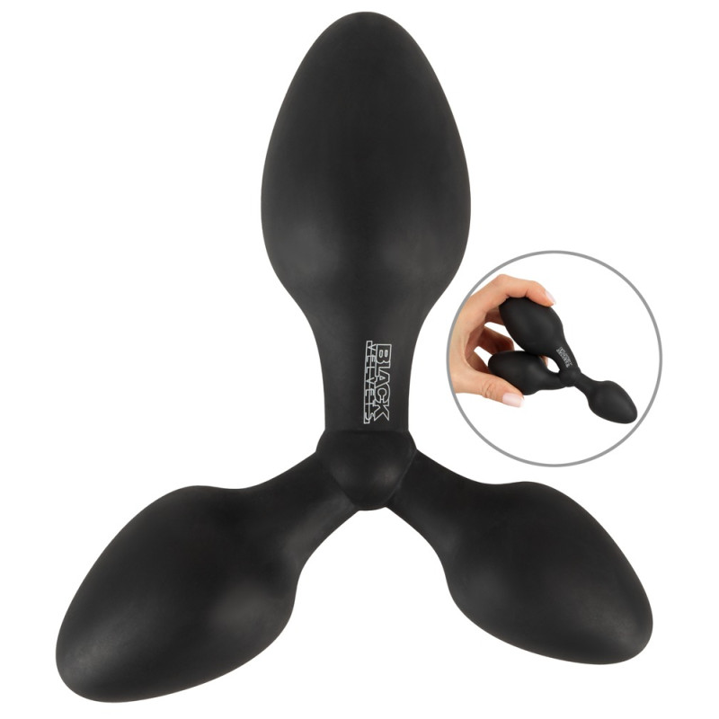 Black Velvets Triple Butt Plug