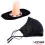  Face mask with 6 cm Detachable Dildo
