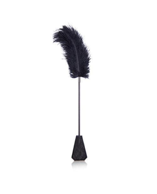  Feather Tickler and Paddle with Lace 2 in 1 56 cm Black