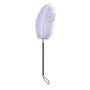  Feather Tickler with Wrapped 46 cm Black/White