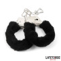  Furry Metal Cuff Black