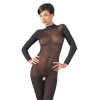 Catsuit with Lace Collar