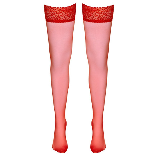 Hold-up Stockings red 1